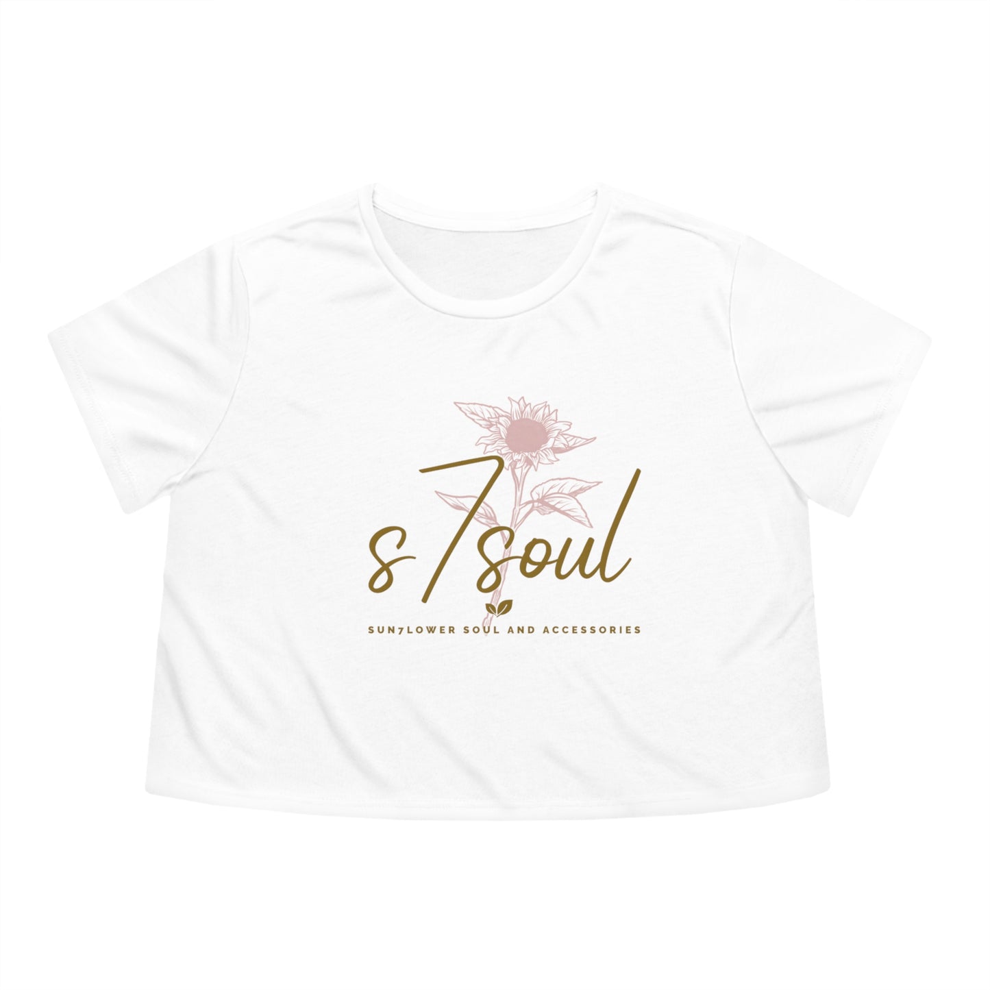 s7soul Women's Flowy Cropped Tee