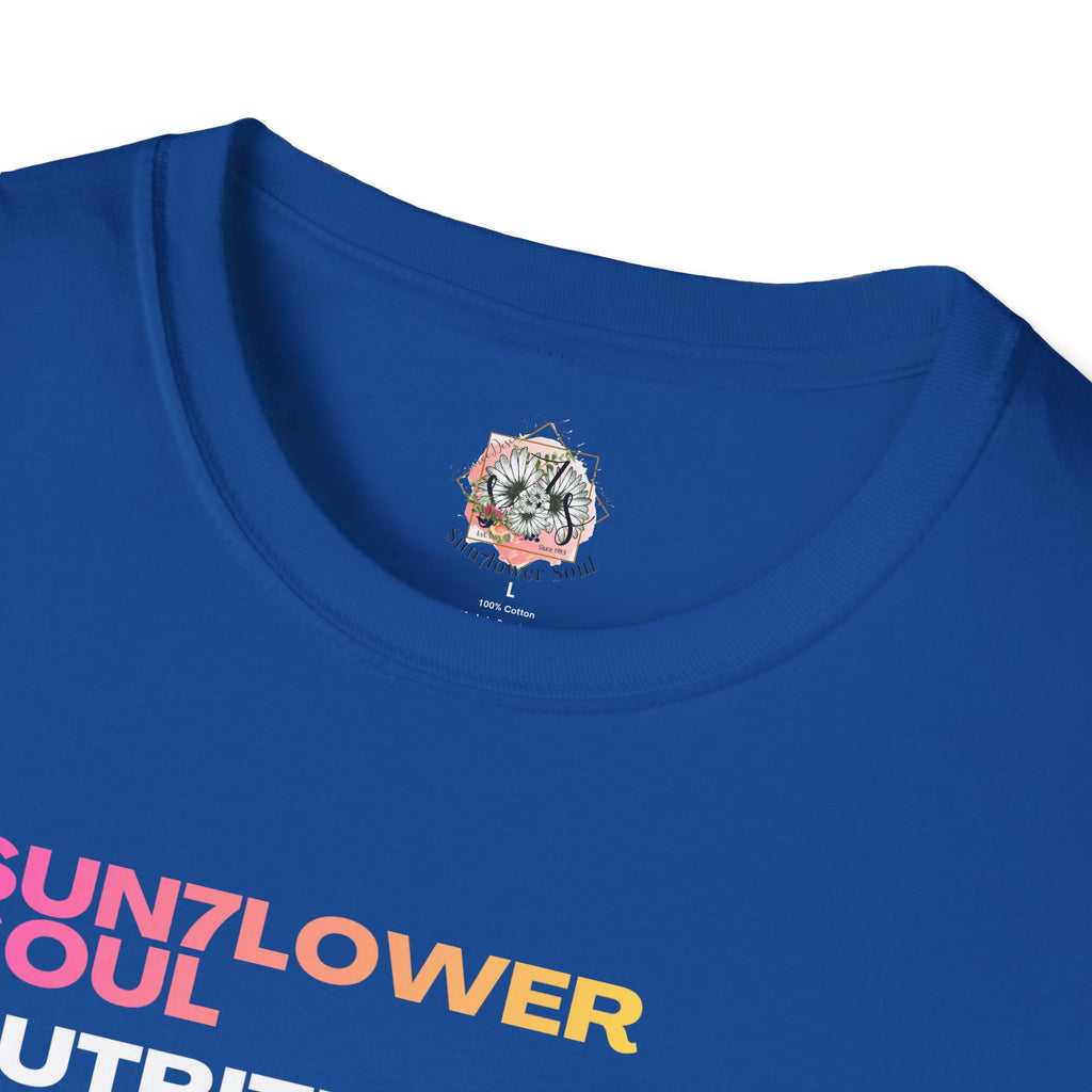 Sunflower Soul Nutrition Facts T-Shirt — Floral Hibiscus Graphic Tee