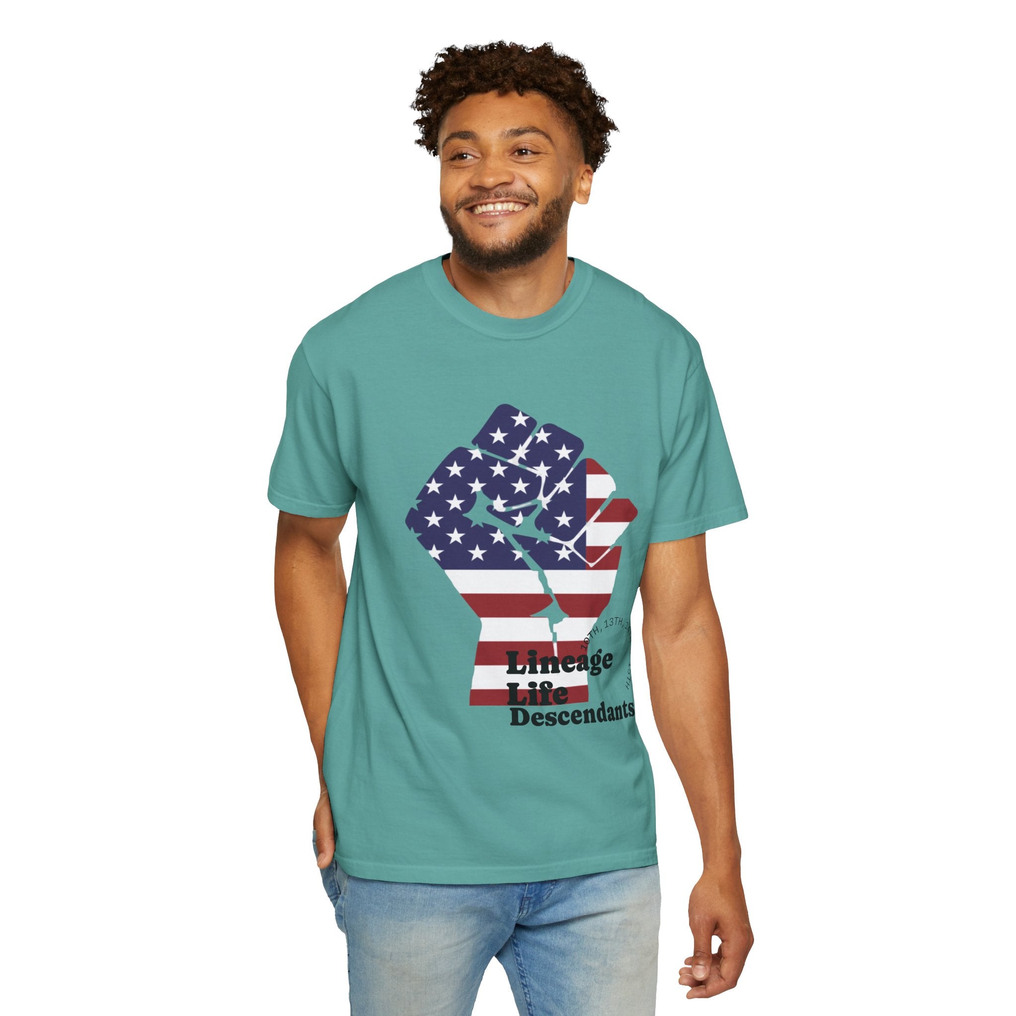 American Flag Fist T-Shirt — Patriotic USA Graphic Tee
