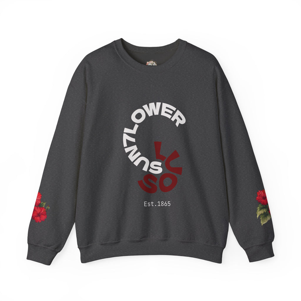 Minimalist 'Luso' Spiral Crewneck Sweatshirt – Modern Casual Pullover