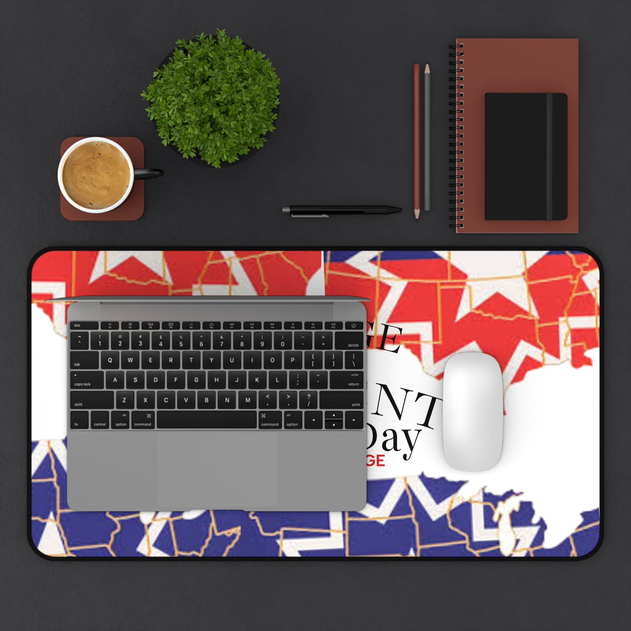 Juneteenth Jubilee Day Desk Mat — Patriotic Heritage Mouse Pad