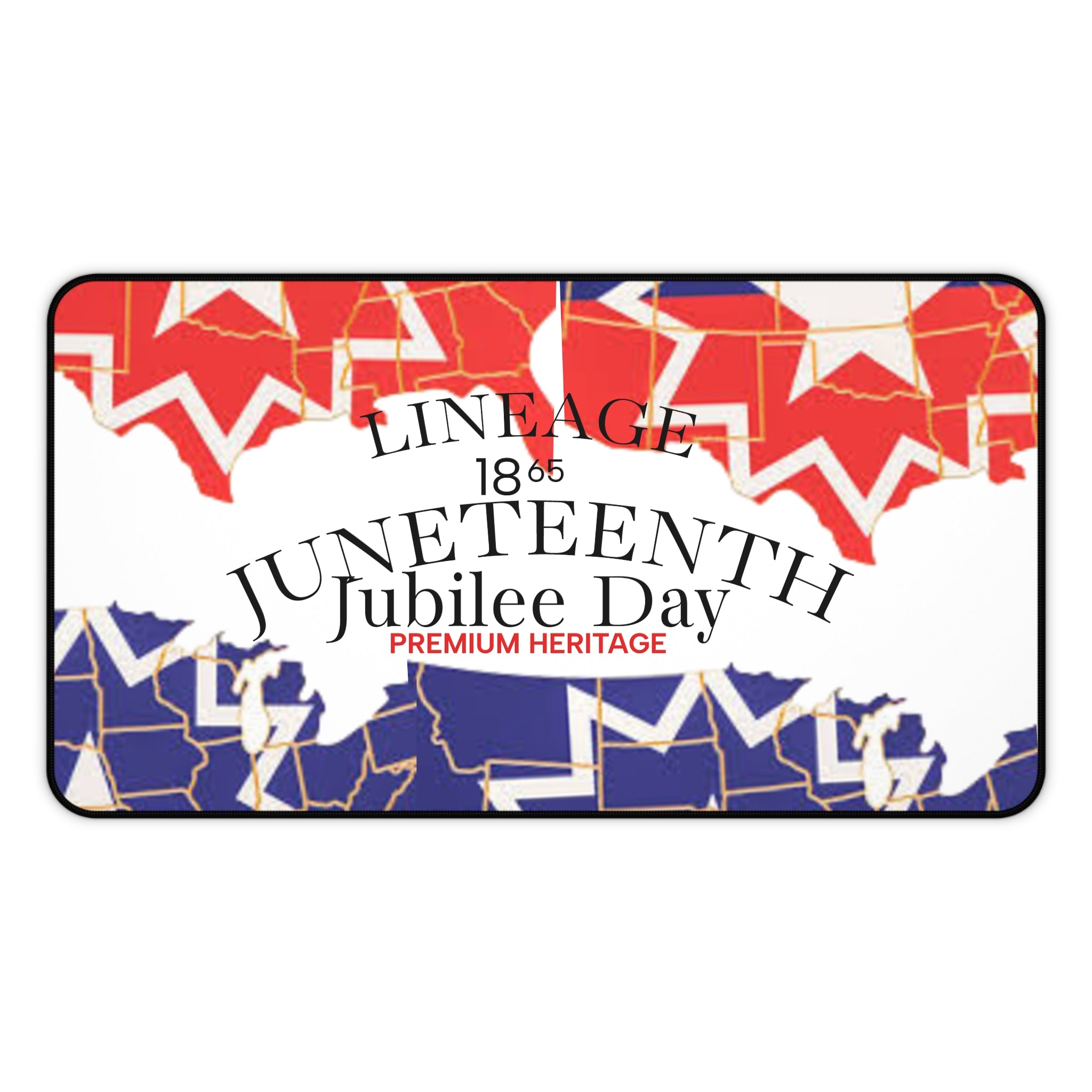 Juneteenth Jubilee Day Desk Mat — Patriotic Heritage Mouse Pad