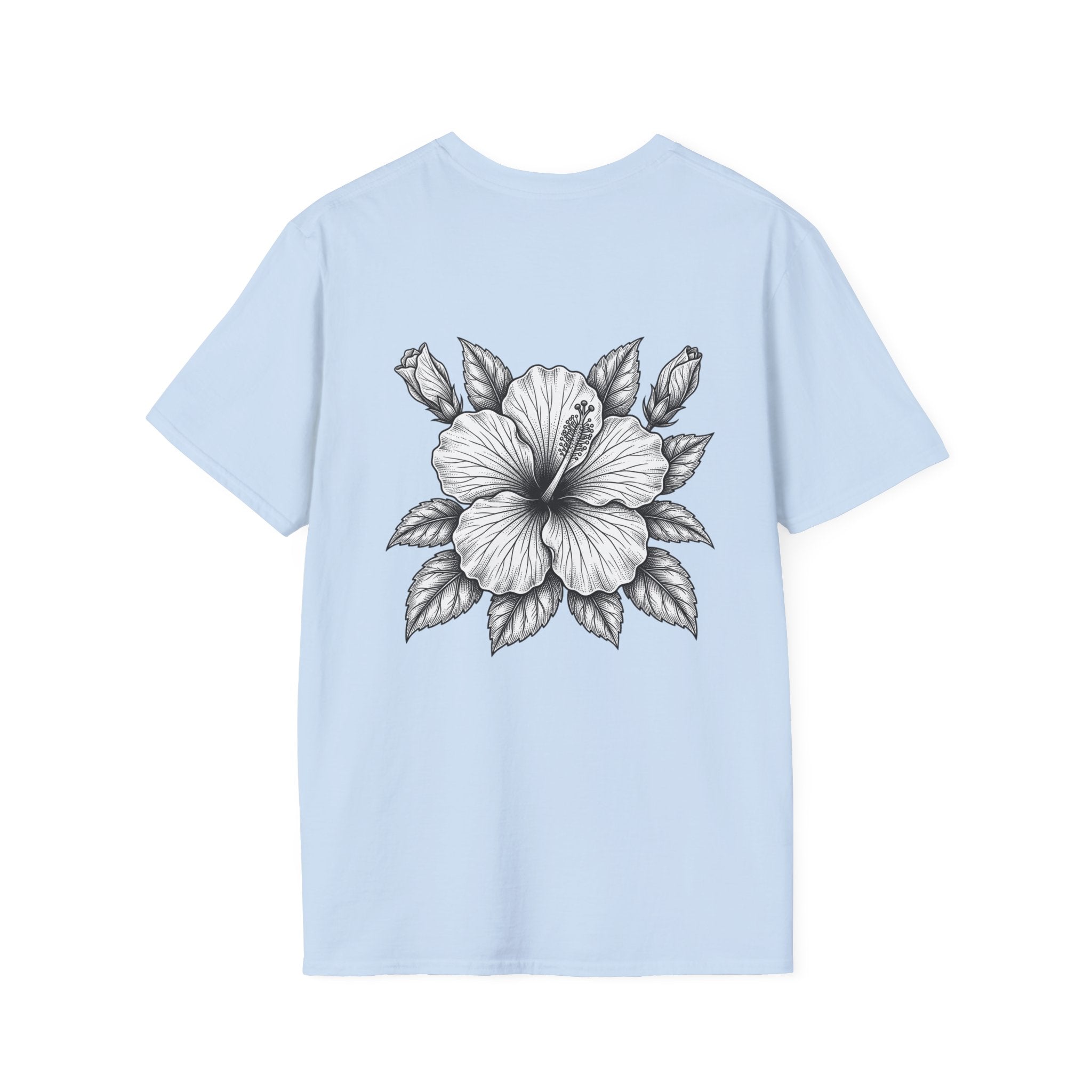 Sunflower Soul Nutrition Facts T-Shirt — Floral Hibiscus Graphic Tee
