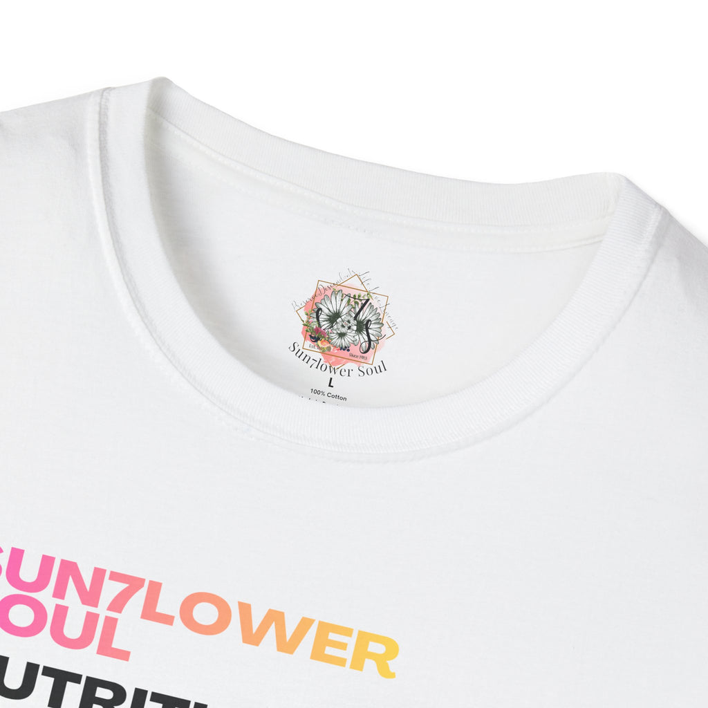 Sunflower Soul Nutrition Facts T-Shirt — Floral Hibiscus Graphic Tee