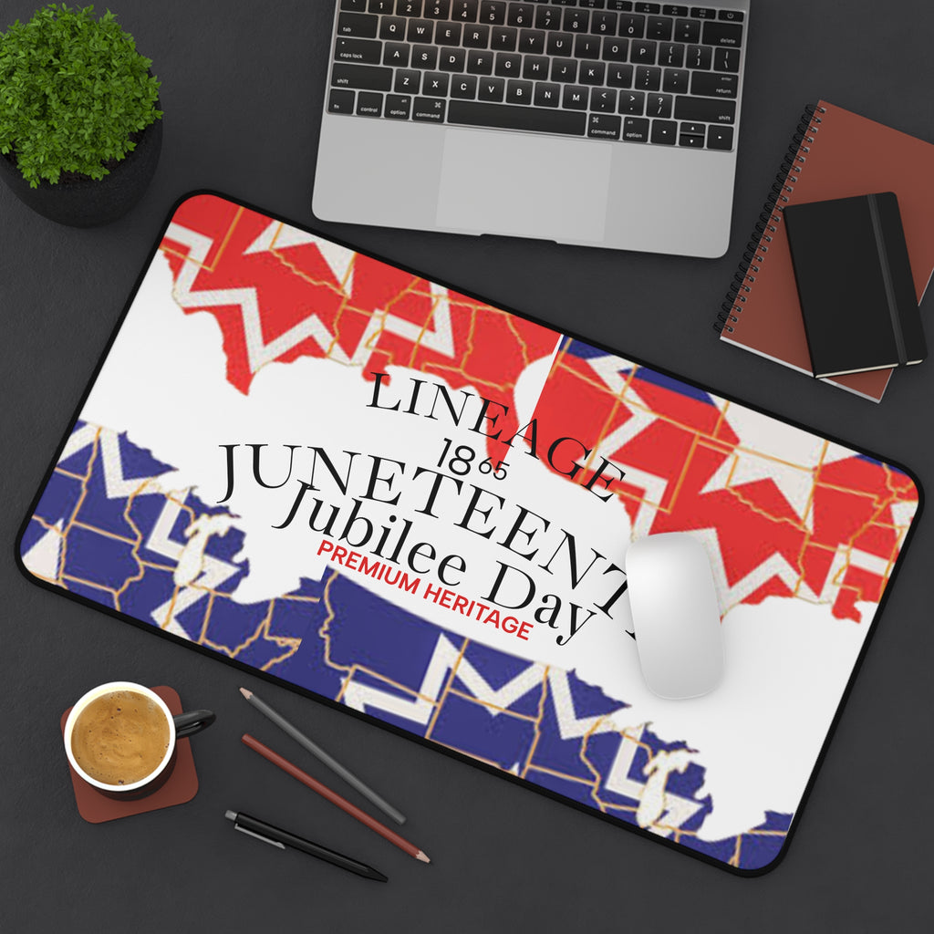 Juneteenth Jubilee Day Desk Mat — Patriotic Heritage Mouse Pad