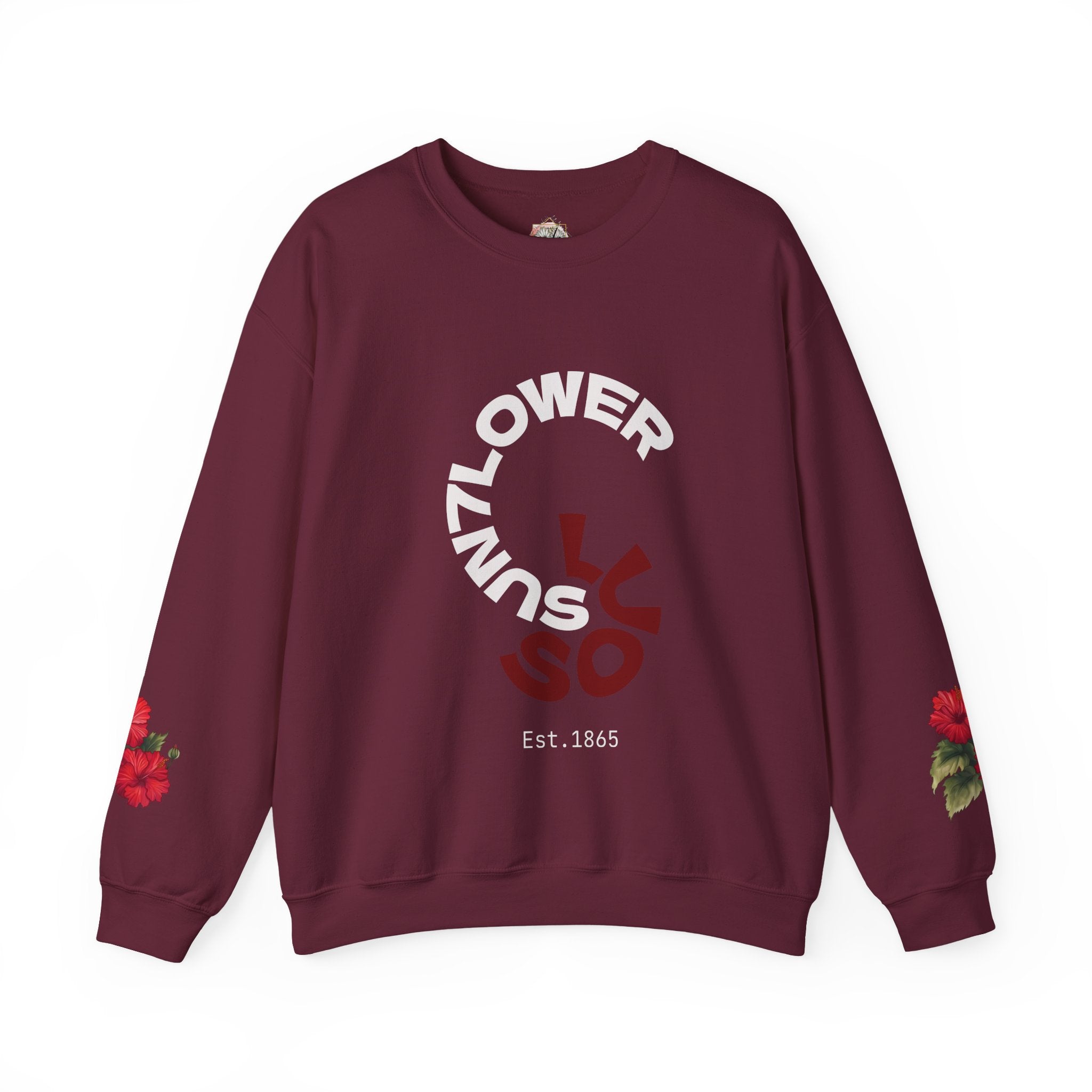 Minimalist 'Luso' Spiral Crewneck Sweatshirt – Modern Casual Pullover
