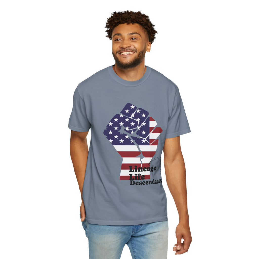 American Flag Fist T-Shirt — Patriotic USA Graphic Tee