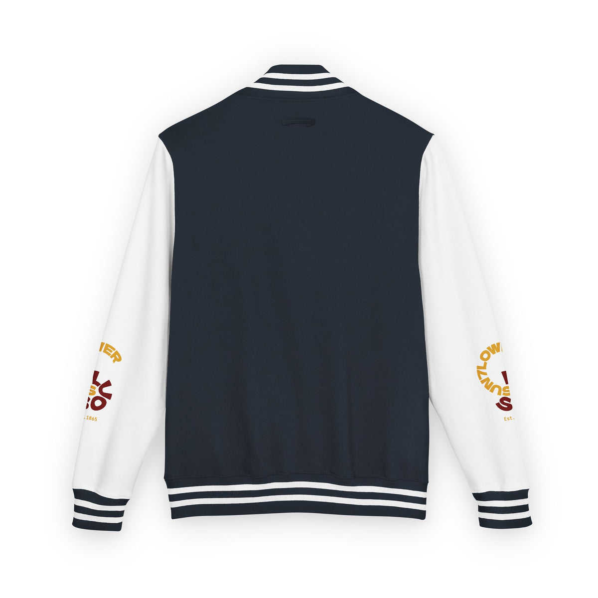 Letterman Jacket — Retro Sun7lower Soul 1865 Crest Varsity Jacket