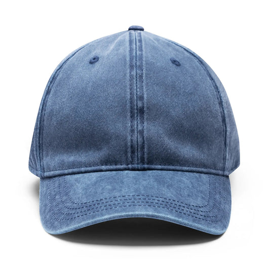 Four Sides Embroidered Texts /Name/Logo Denim Baseball Cap