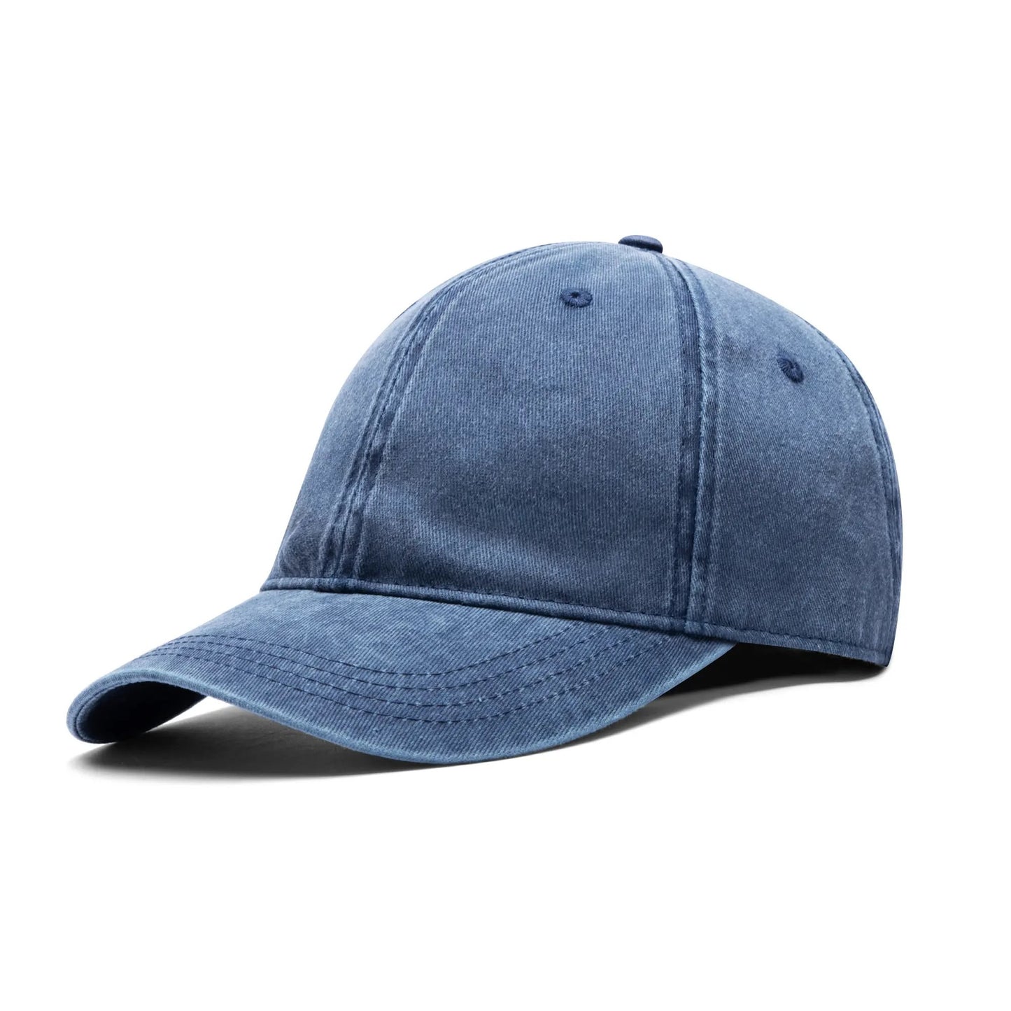 Four Sides Embroidered Texts /Name/Logo Denim Baseball Cap