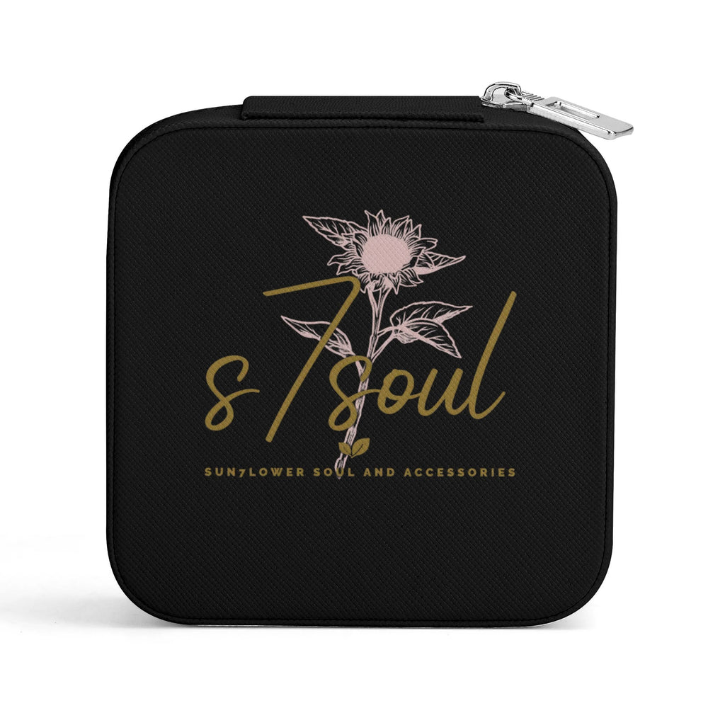 Personalized Square Jewelry Case Display Box with Zipper