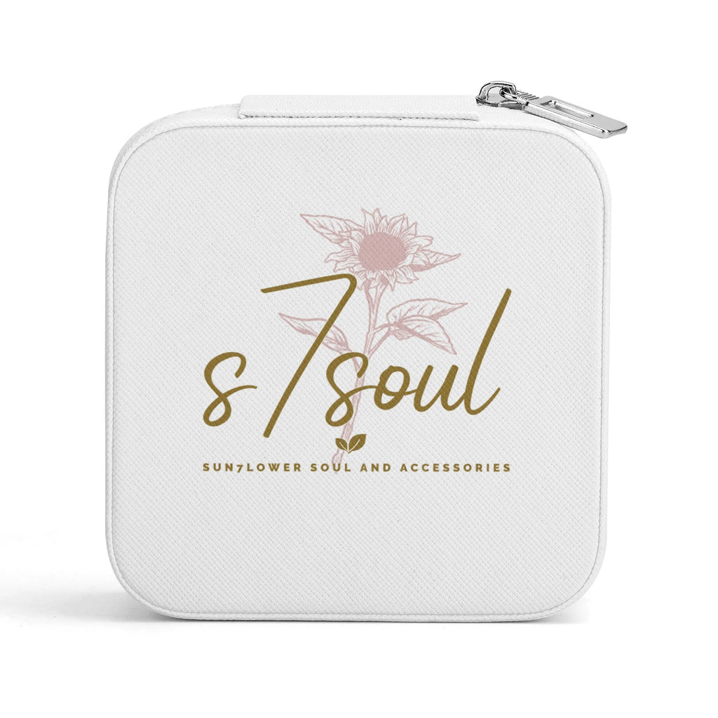 Personalized Square Jewelry Case Display Box with Zipper