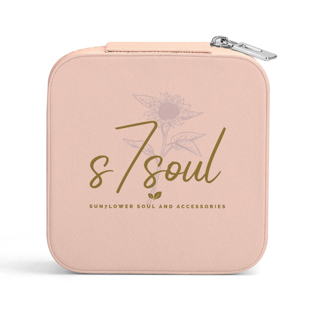 Personalized Square Jewelry Case Display Box with Zipper