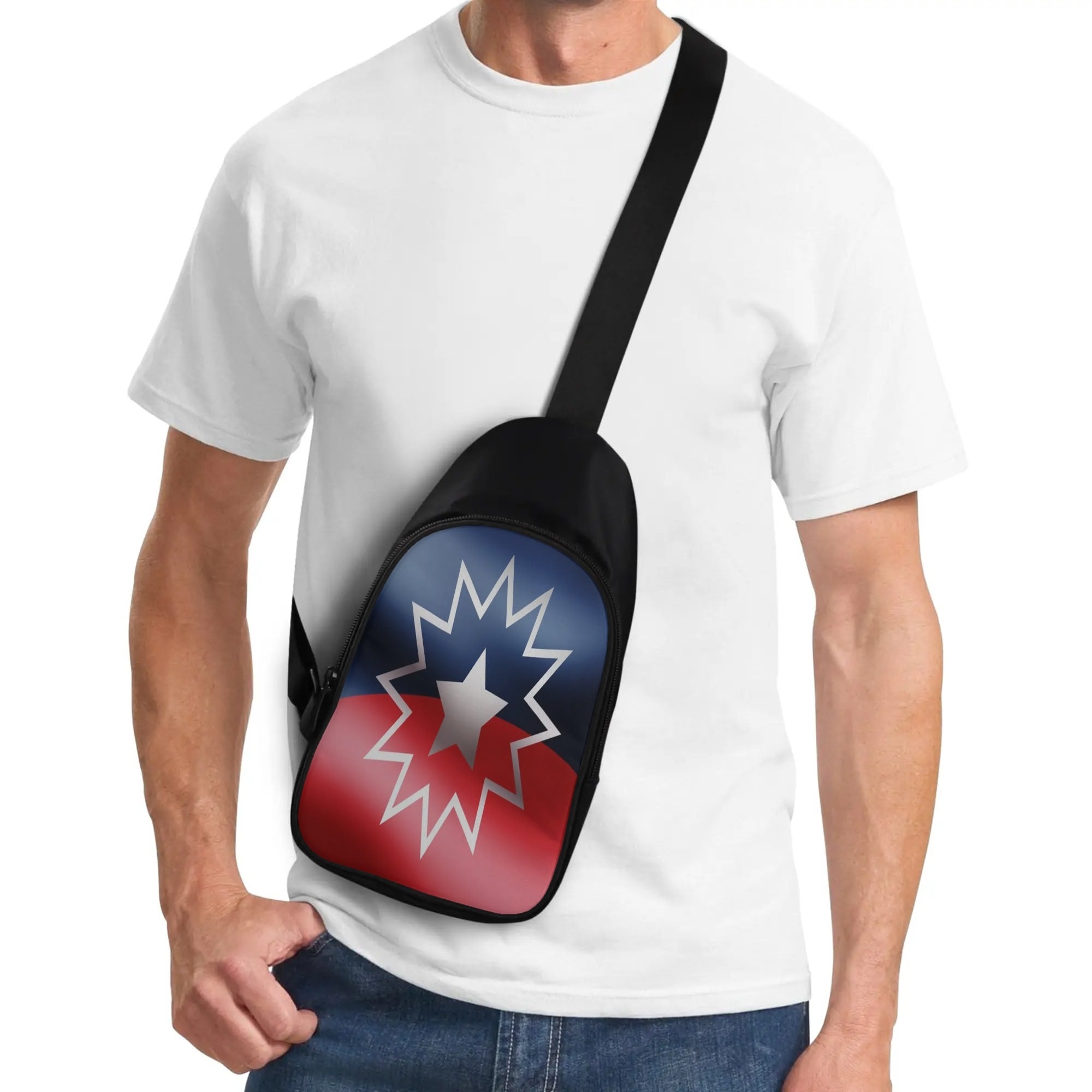 Unisex Chest Bag (Juneteenth) Flag