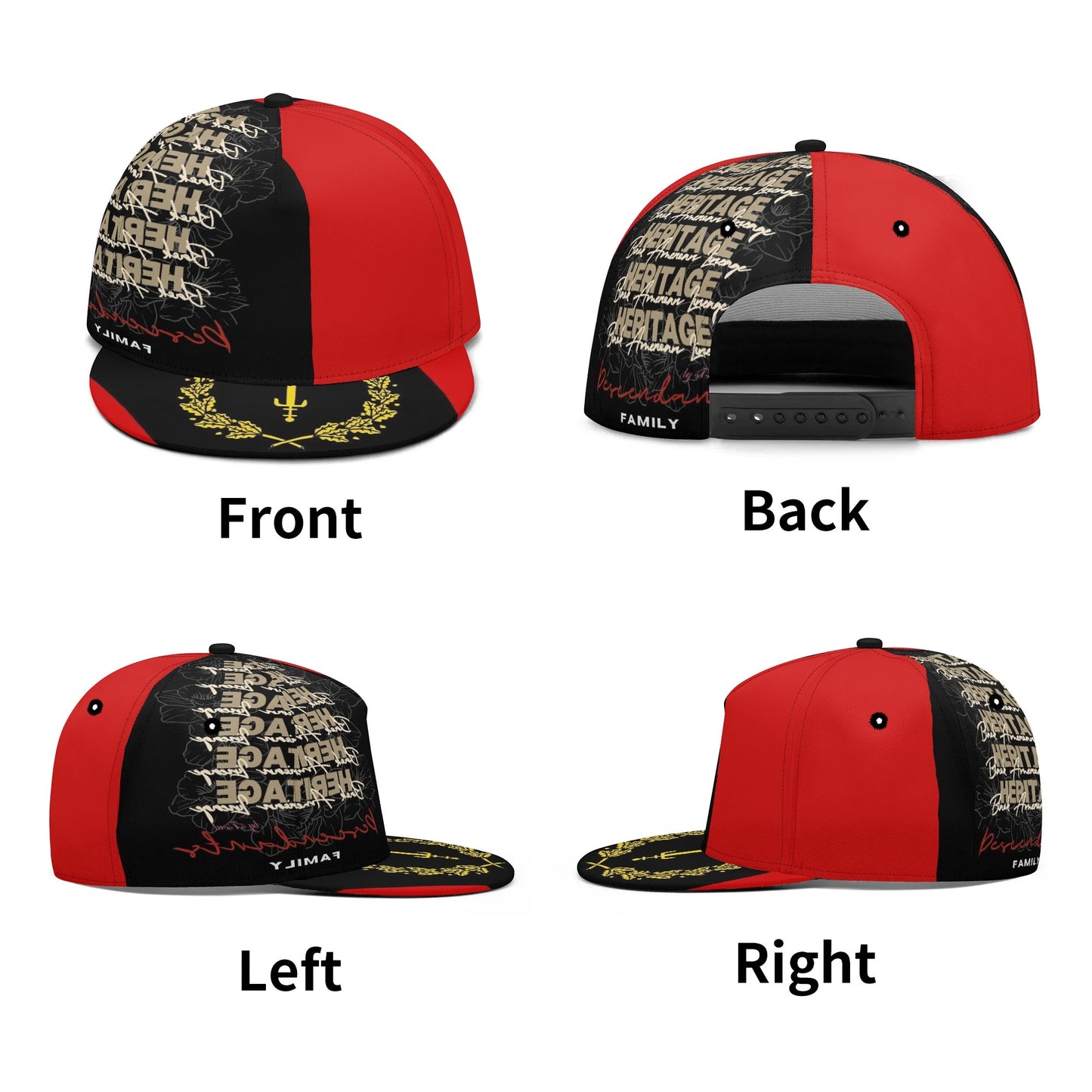 Black American Heritage Classic Snapbacks