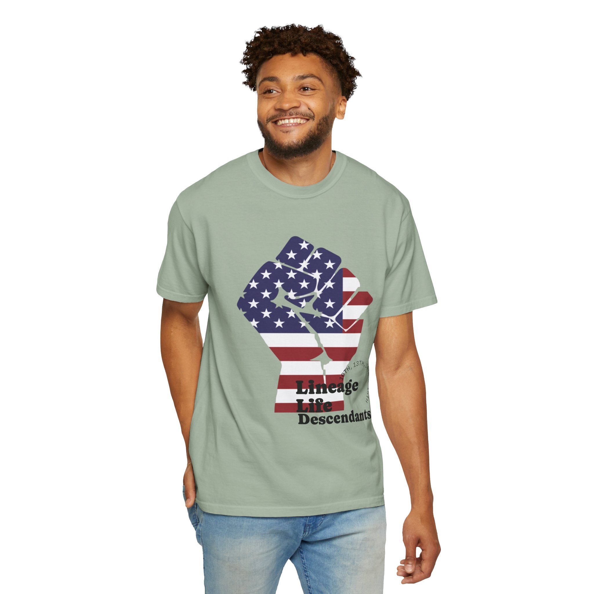American Flag Fist T-Shirt — Patriotic USA Graphic Tee