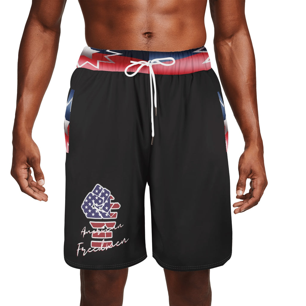 Mens Basketball Mesh Shorts Sea Life Swim Trunks