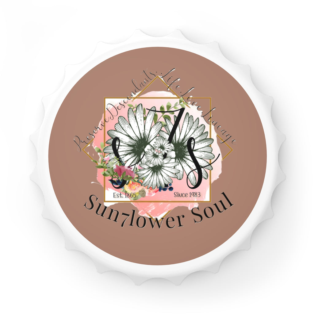 Sunflower Soul Bottle Opener — Floral Daisy Decorative Bottle Cap Opener