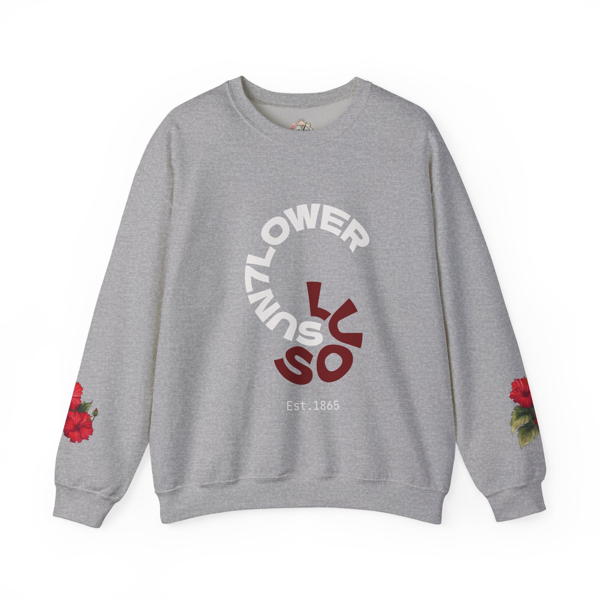 Minimalist 'Luso' Spiral Crewneck Sweatshirt – Modern Casual Pullover