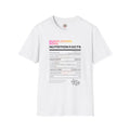 Sunflower Soul Nutrition Facts T-Shirt — Floral Hibiscus Graphic Tee