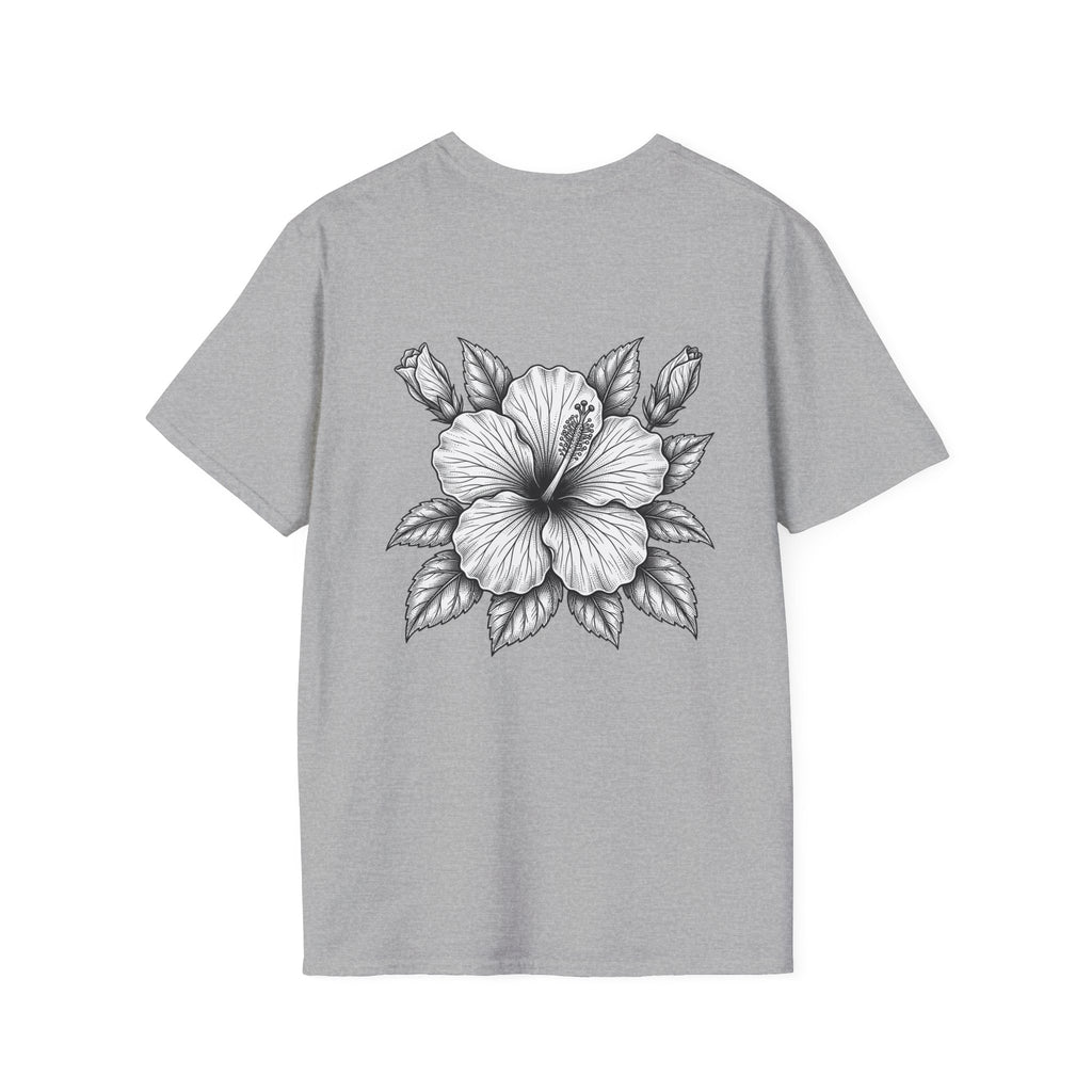 Sunflower Soul Nutrition Facts T-Shirt — Floral Hibiscus Graphic Tee
