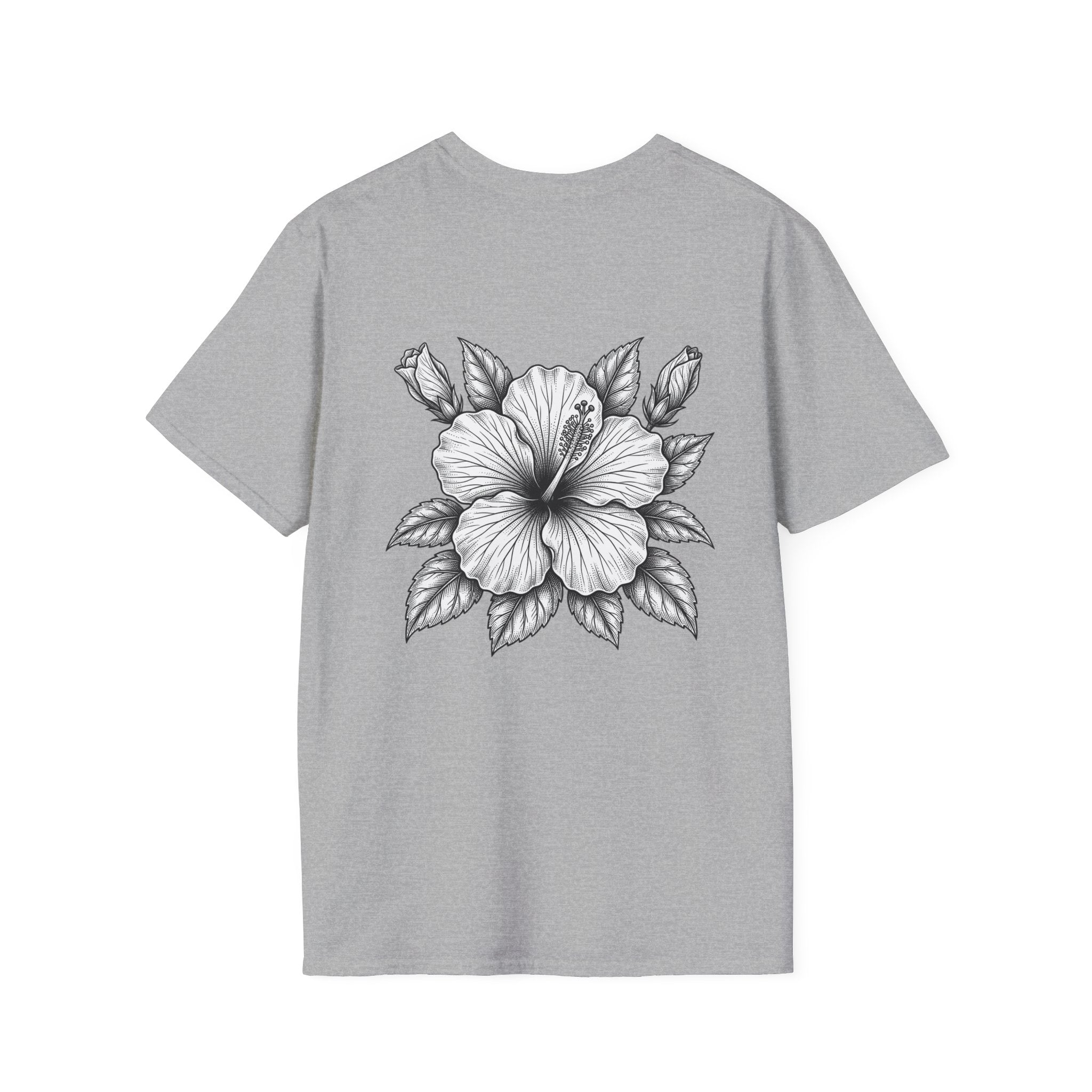 Sunflower Soul Nutrition Facts T-Shirt — Floral Hibiscus Graphic Tee