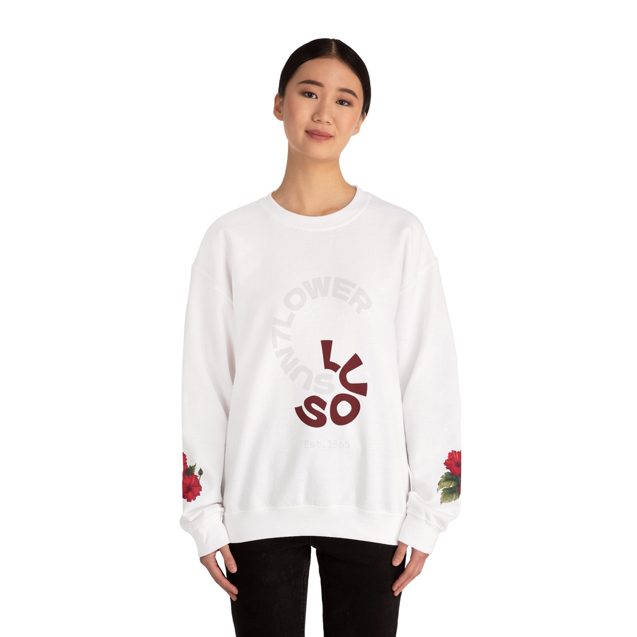 Minimalist 'Luso' Spiral Crewneck Sweatshirt – Modern Casual Pullover