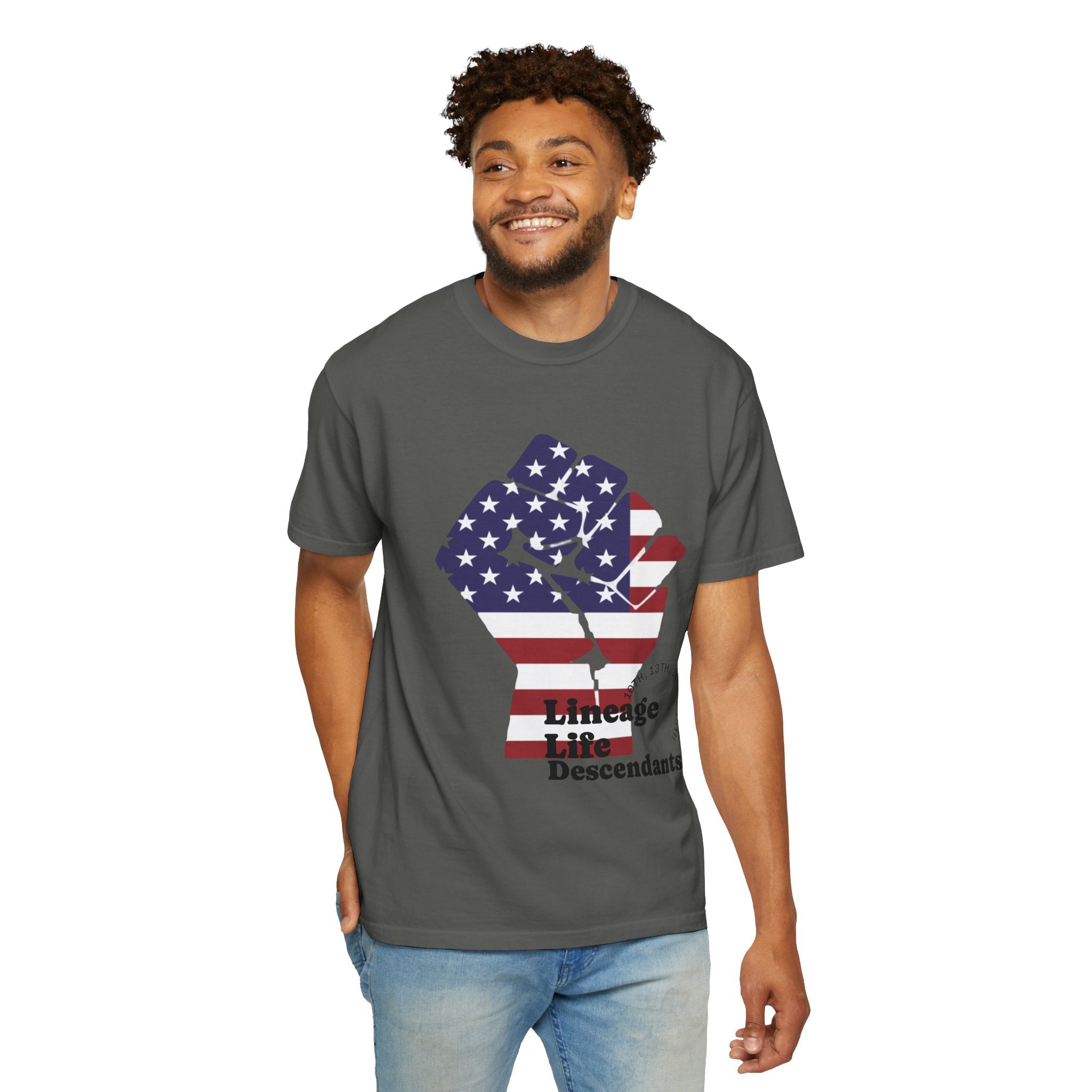 American Flag Fist T-Shirt — Patriotic USA Graphic Tee