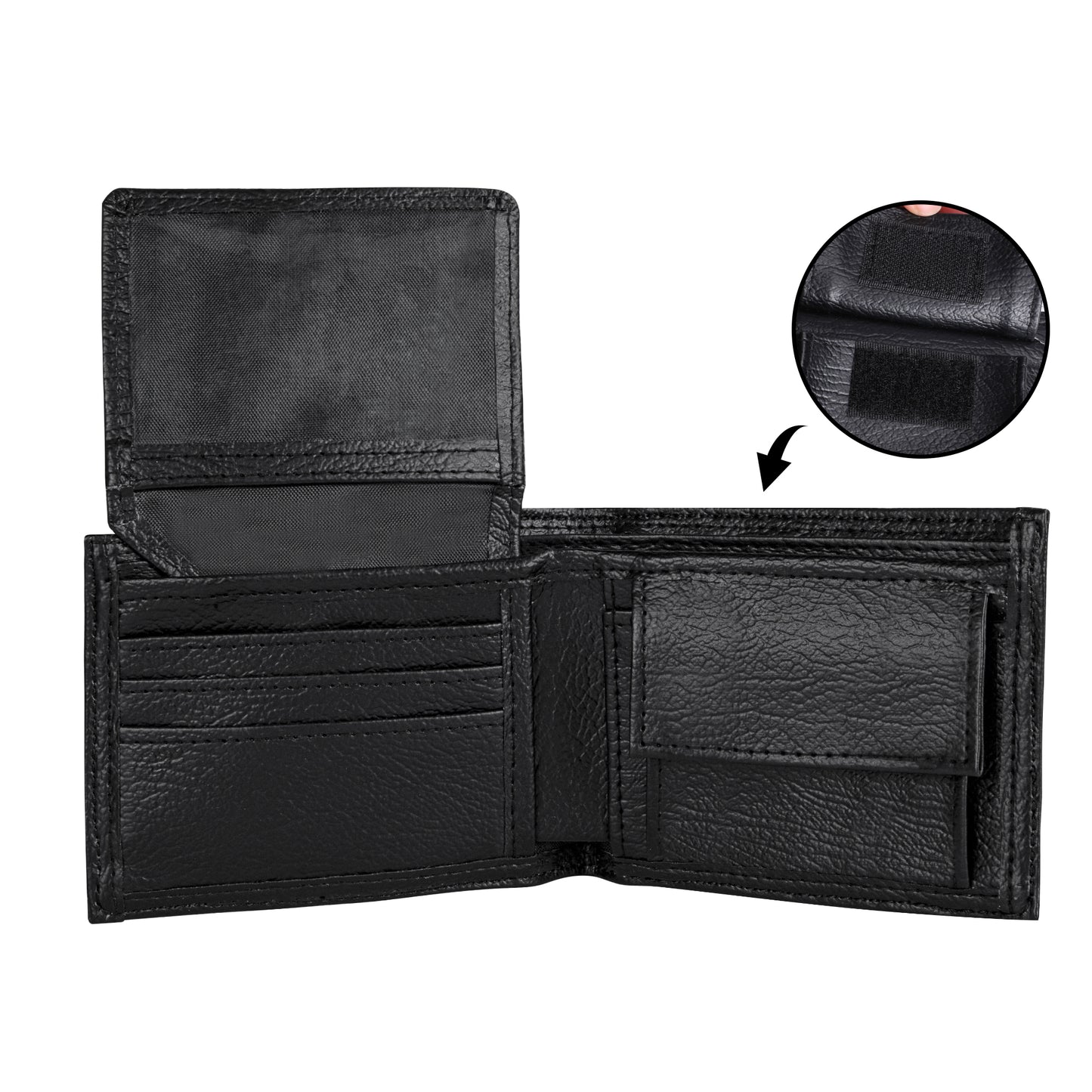 NEW ITEM ALERT!! Mens Custom Black American Heritage Leather Wallet