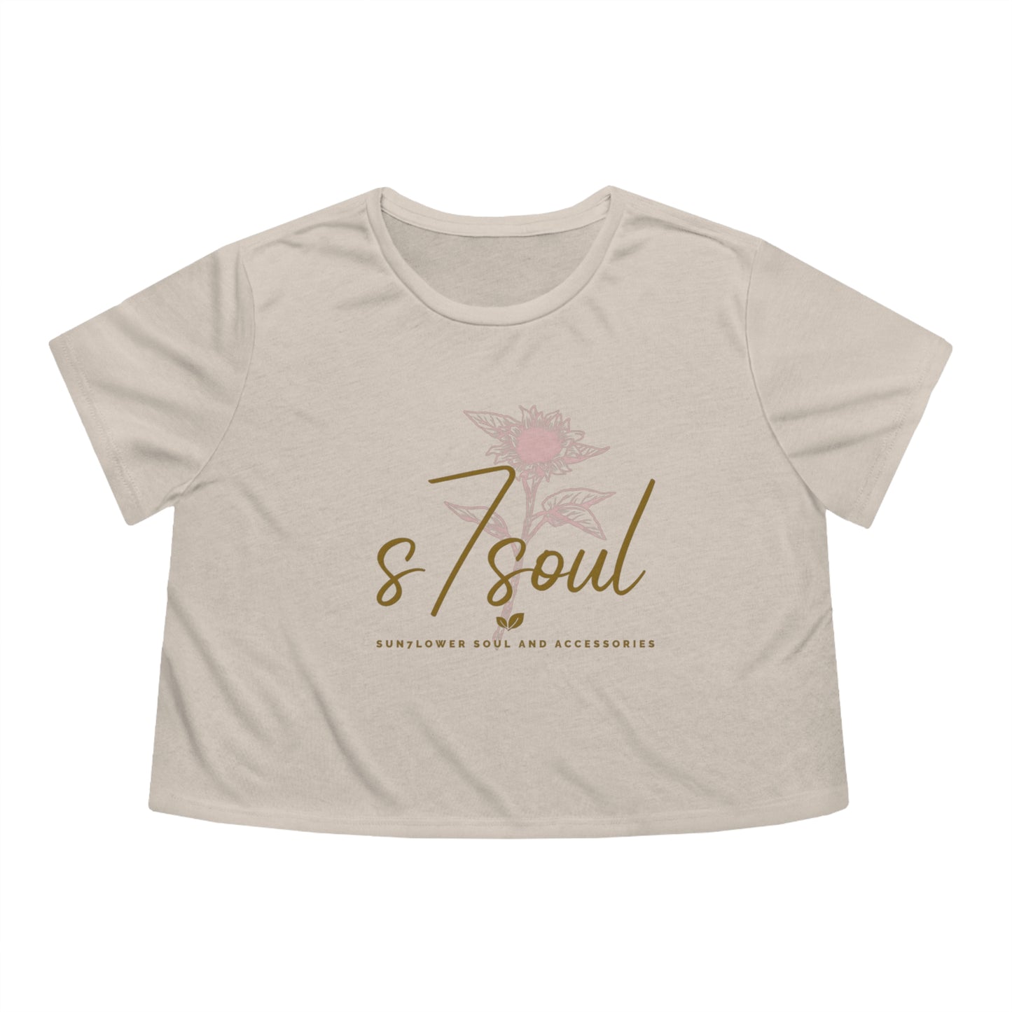 s7soul Women's Flowy Cropped Tee