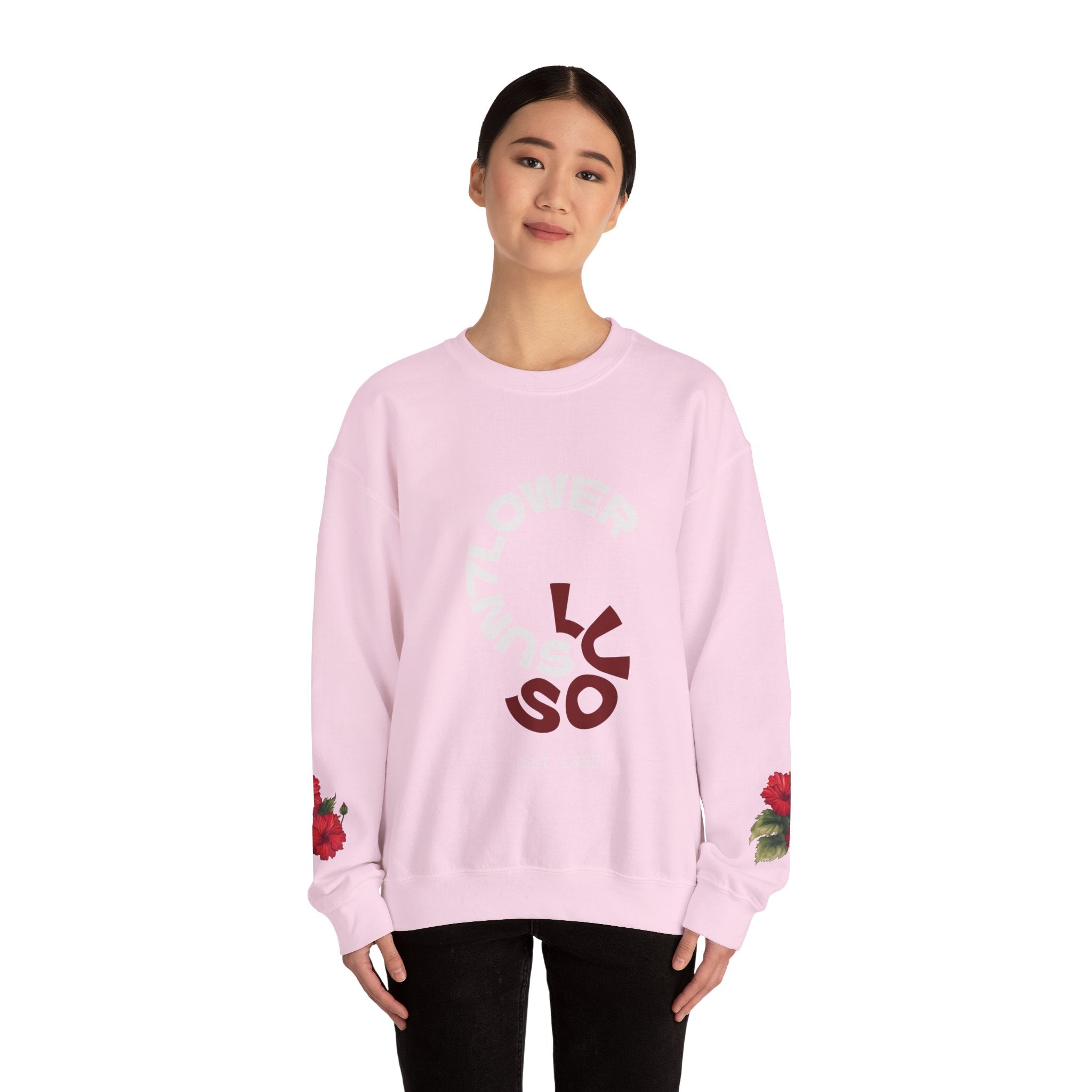 Minimalist 'Luso' Spiral Crewneck Sweatshirt – Modern Casual Pullover