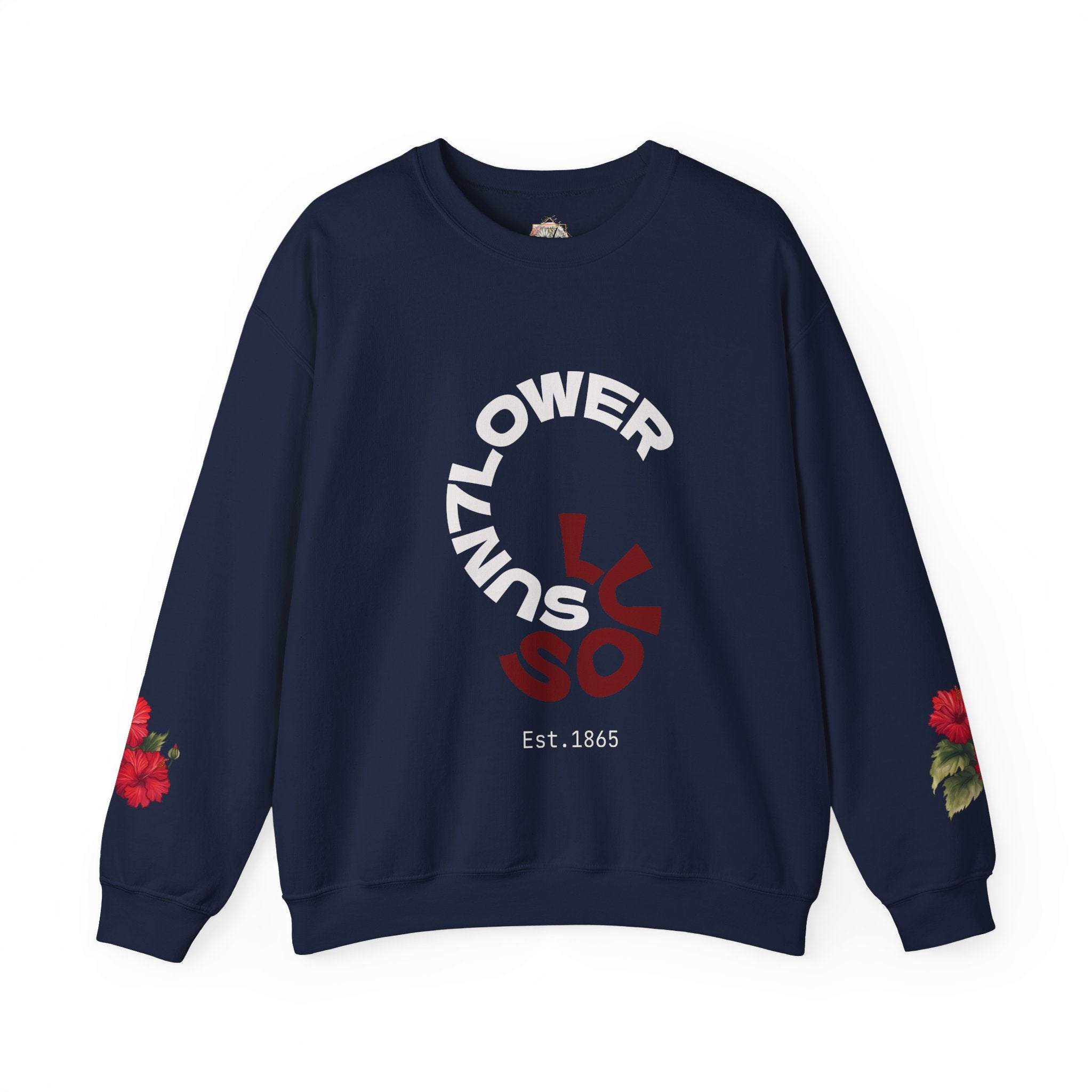 Minimalist 'Luso' Spiral Crewneck Sweatshirt – Modern Casual Pullover