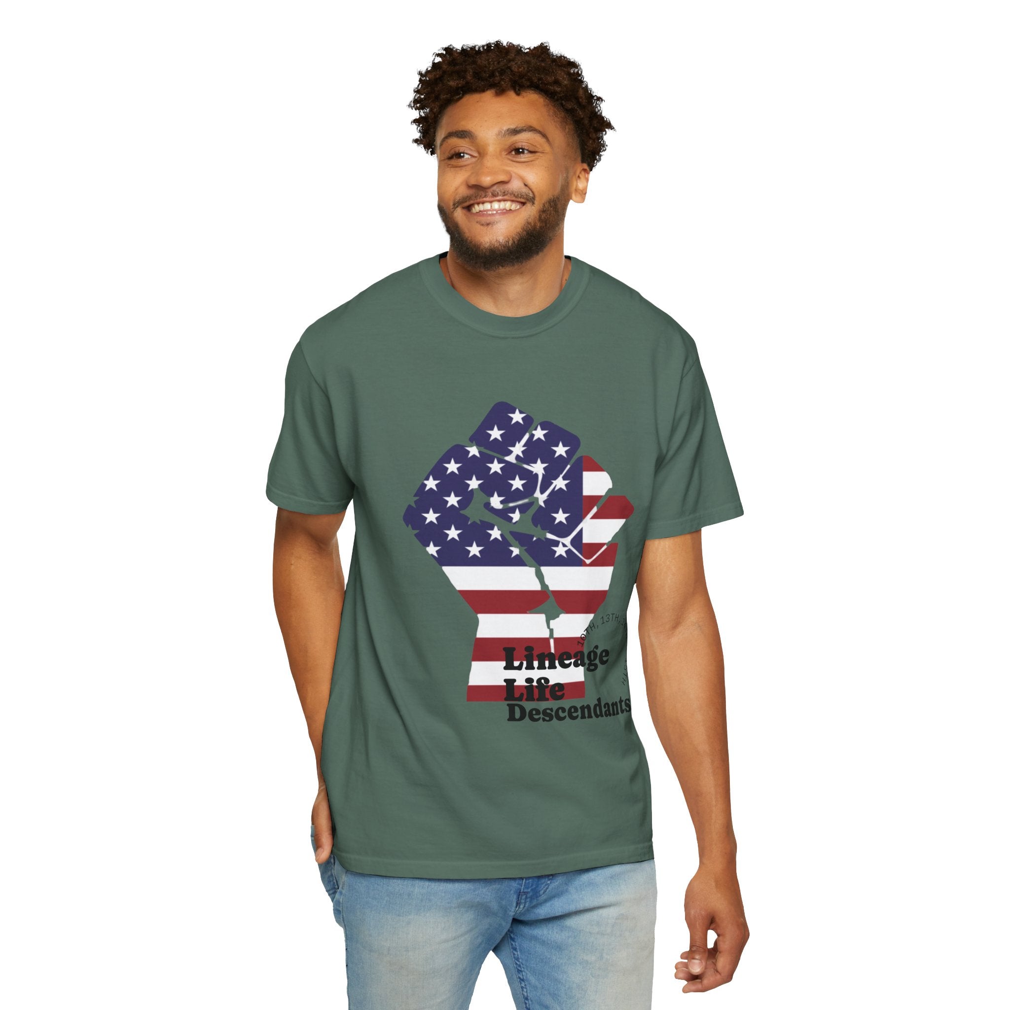 American Flag Fist T-Shirt — Patriotic USA Graphic Tee