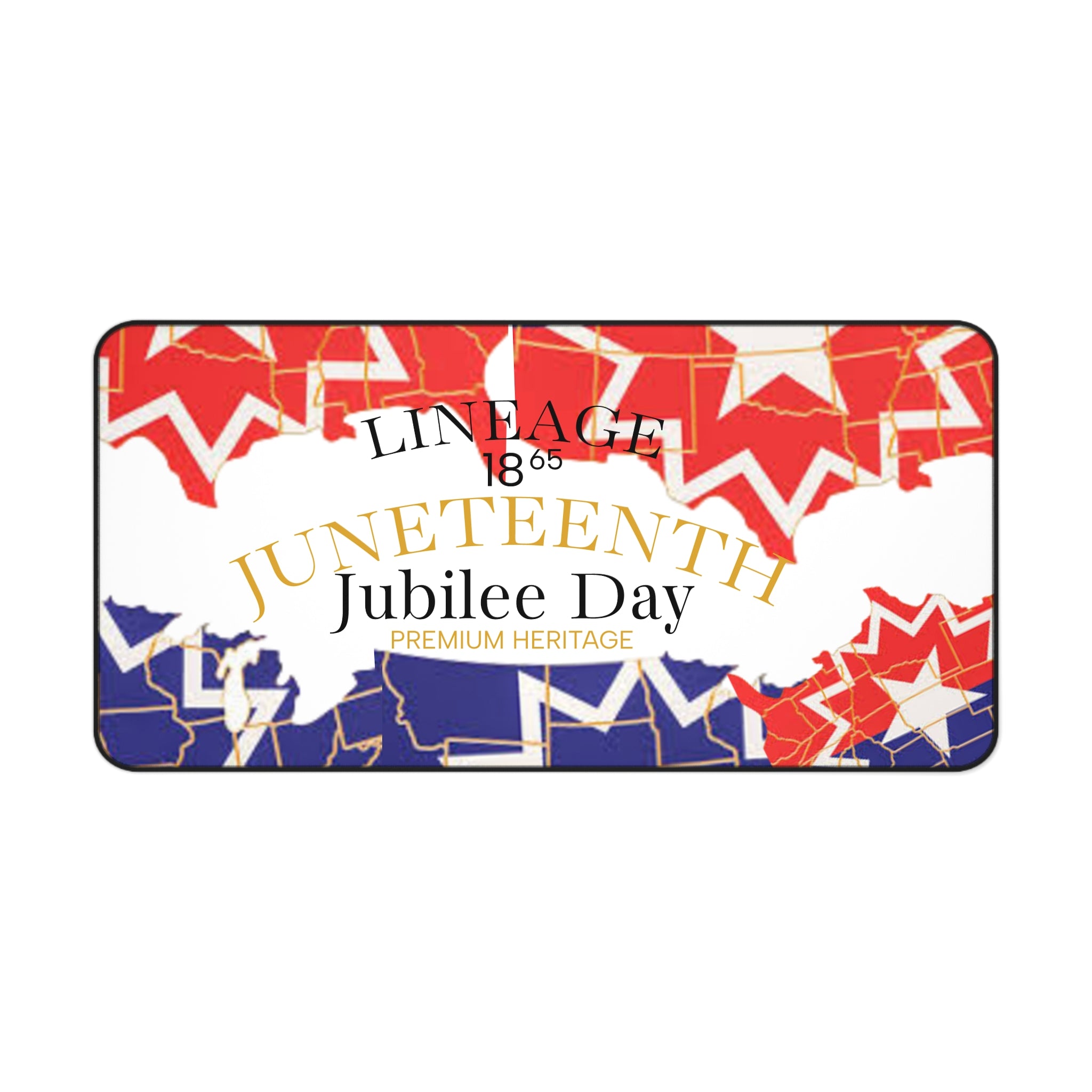 Juneteenth Jubilee Day Desk Mat — Patriotic Heritage Mouse Pad
