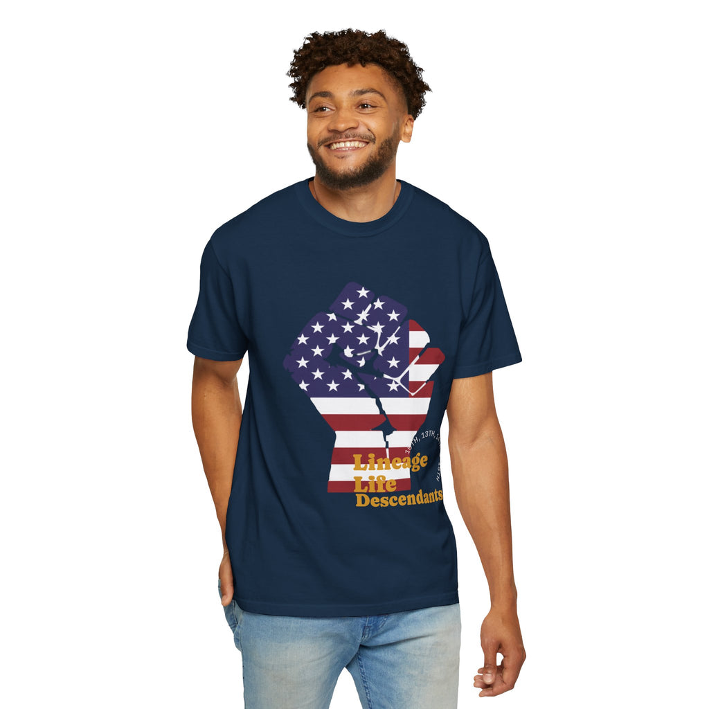 American Flag Fist T-Shirt — Patriotic USA Graphic Tee