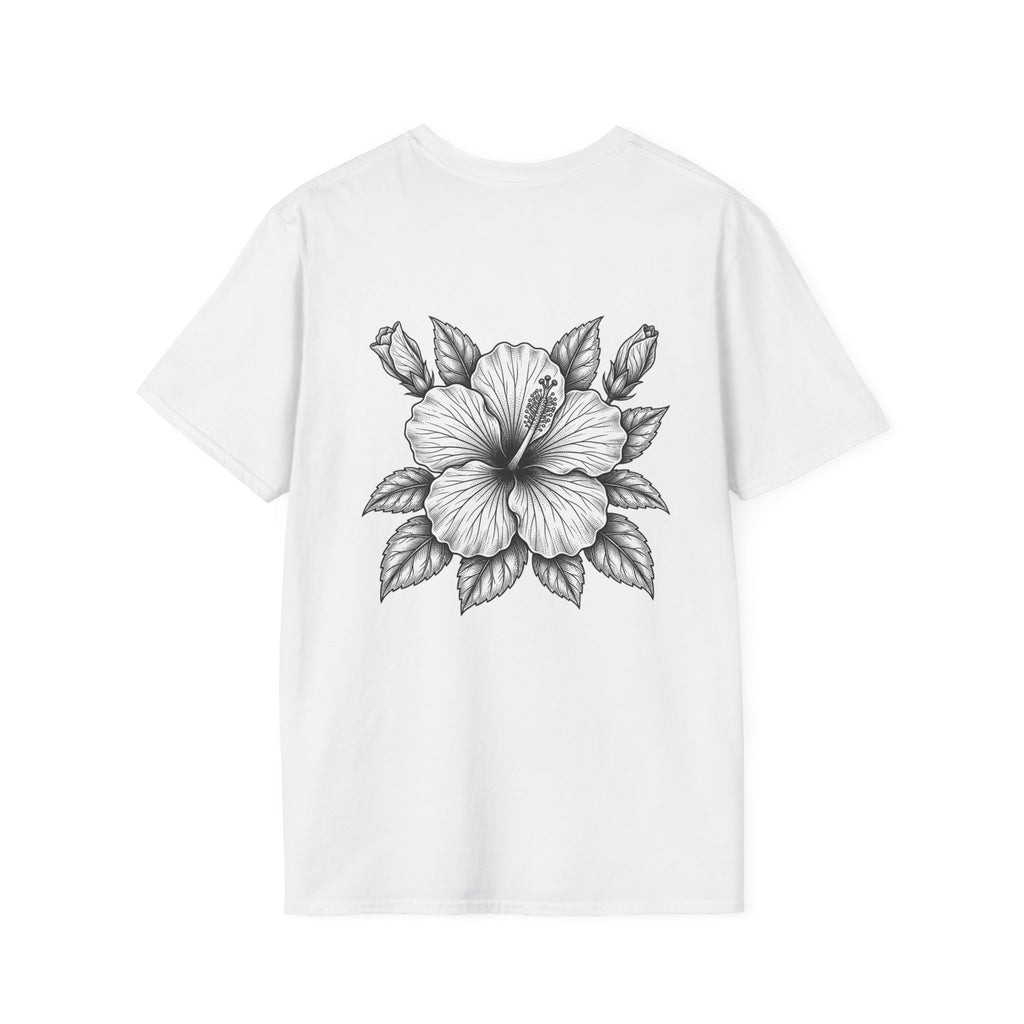 Sunflower Soul Nutrition Facts T-Shirt — Floral Hibiscus Graphic Tee