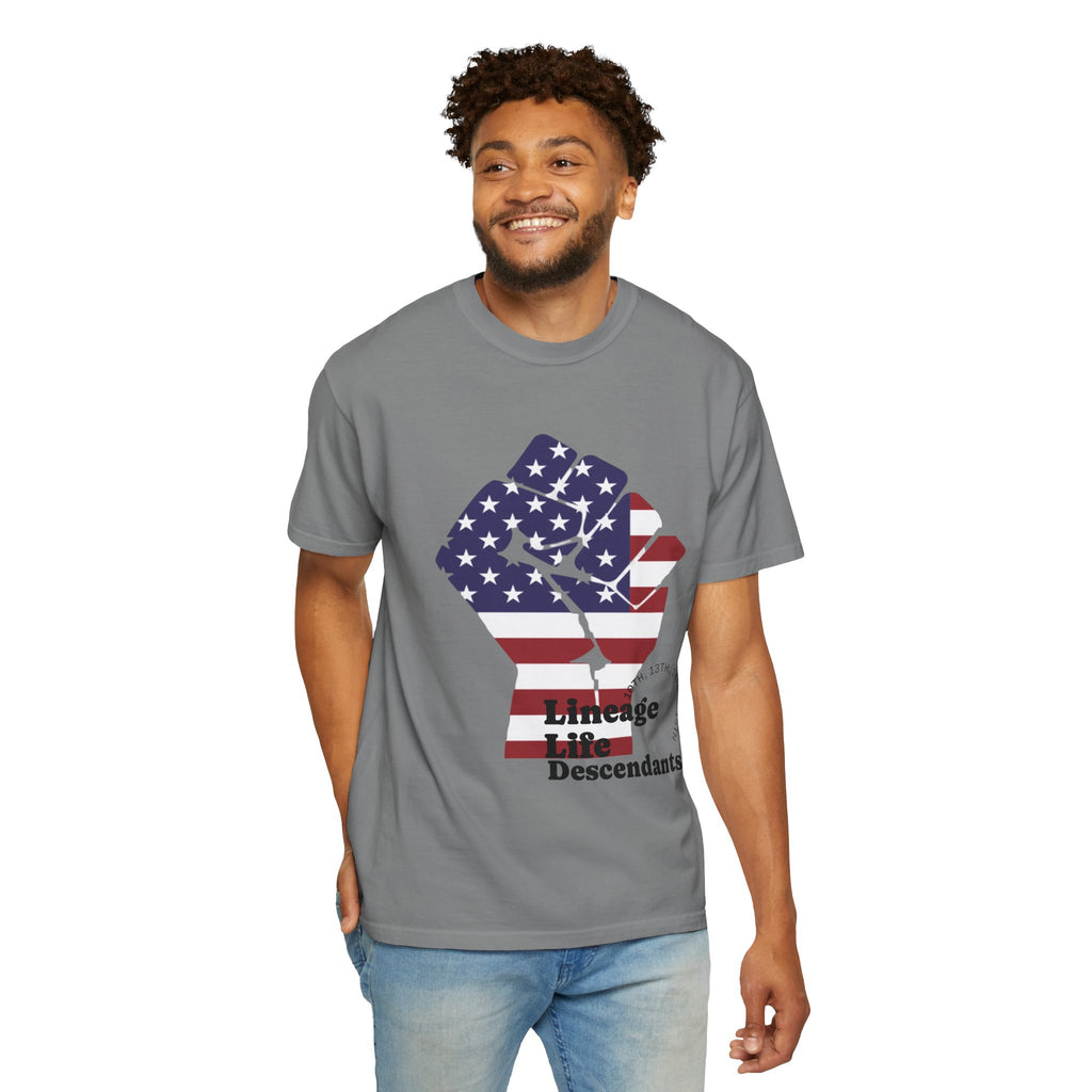 American Flag Fist T-Shirt — Patriotic USA Graphic Tee