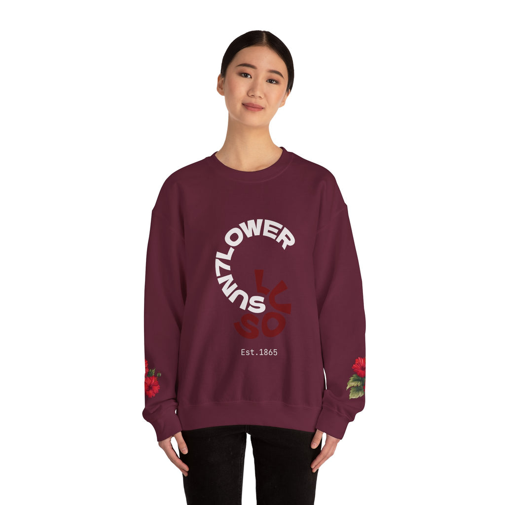 Minimalist 'Luso' Spiral Crewneck Sweatshirt – Modern Casual Pullover