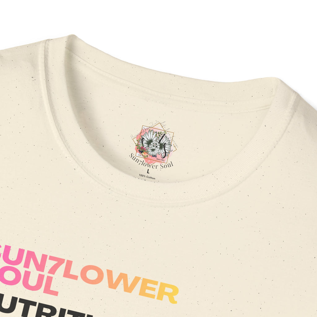 Sunflower Soul Nutrition Facts T-Shirt — Floral Hibiscus Graphic Tee