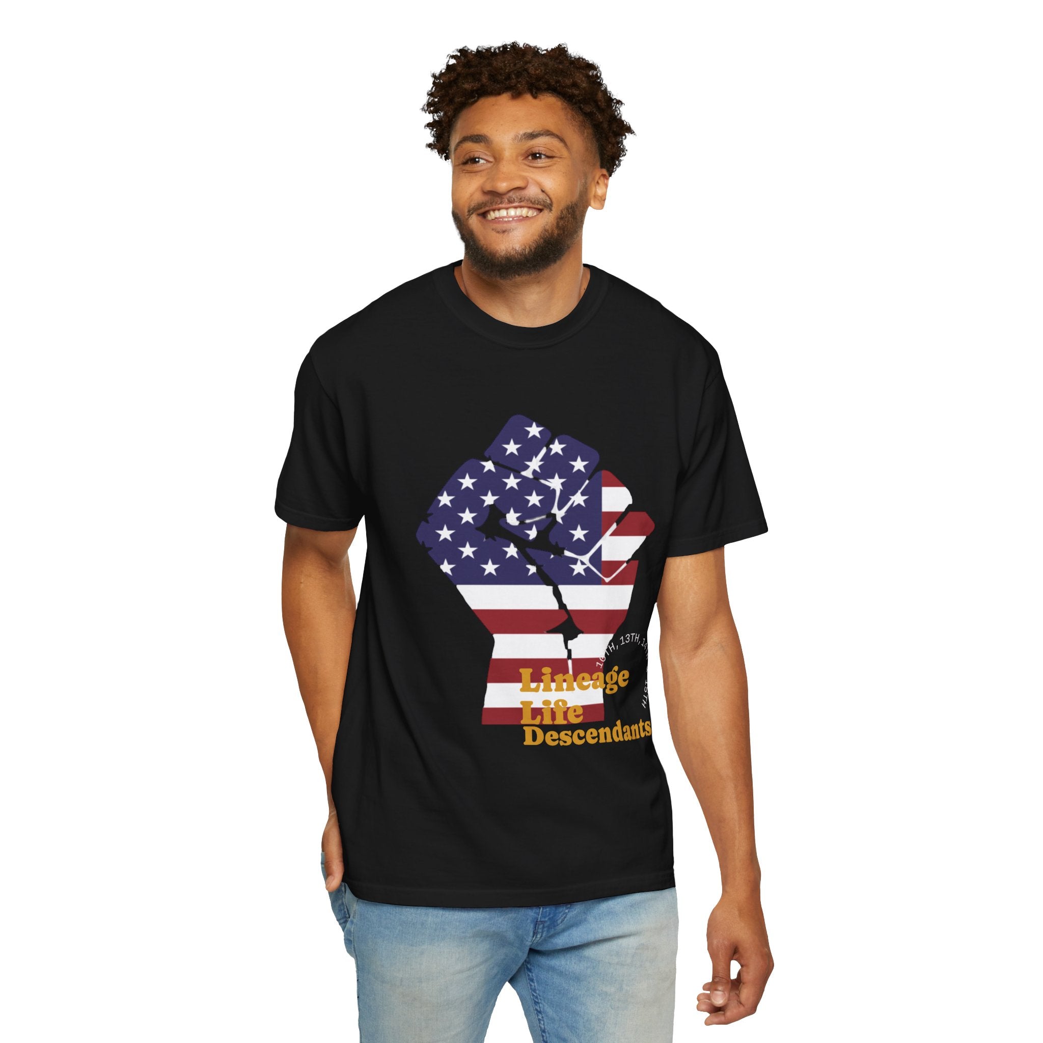 American Flag Fist T-Shirt — Patriotic USA Graphic Tee