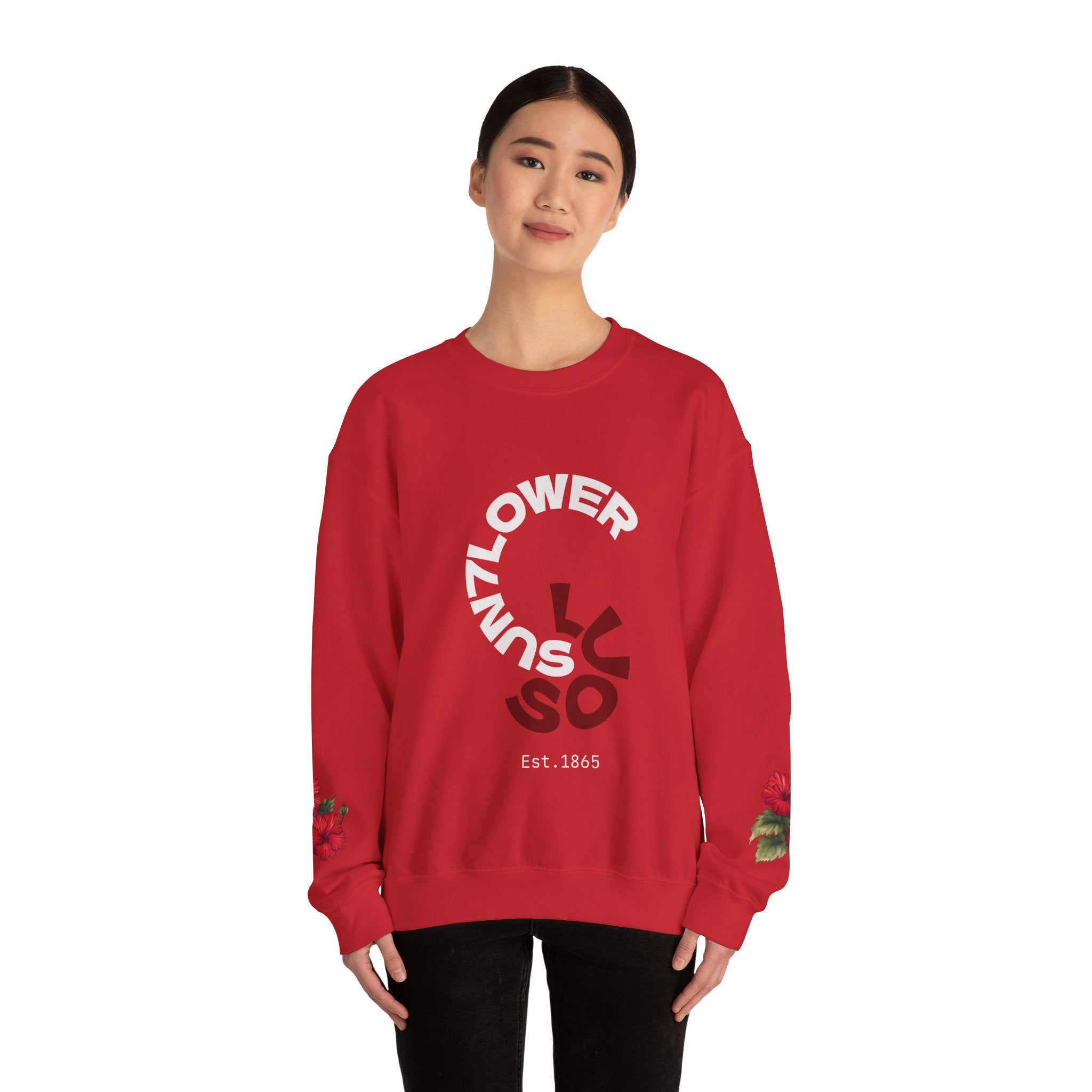 Minimalist 'Luso' Spiral Crewneck Sweatshirt – Modern Casual Pullover