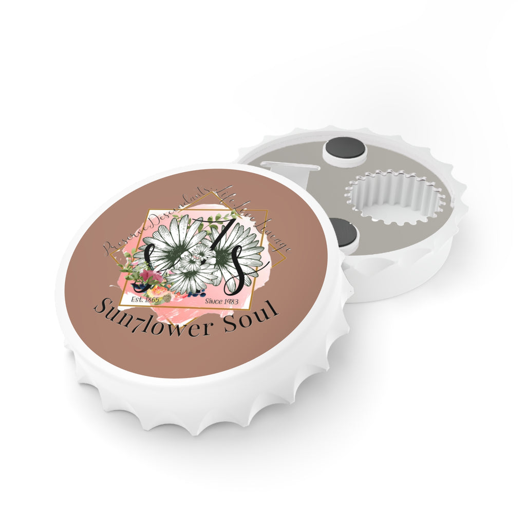 Sunflower Soul Bottle Opener — Floral Daisy Decorative Bottle Cap Opener