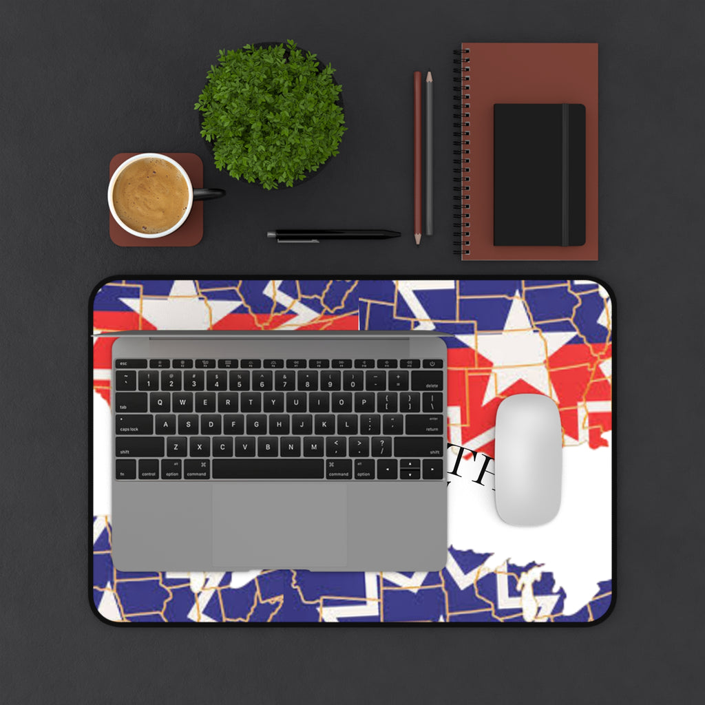 Juneteenth Jubilee Day Desk Mat — Patriotic Heritage Mouse Pad