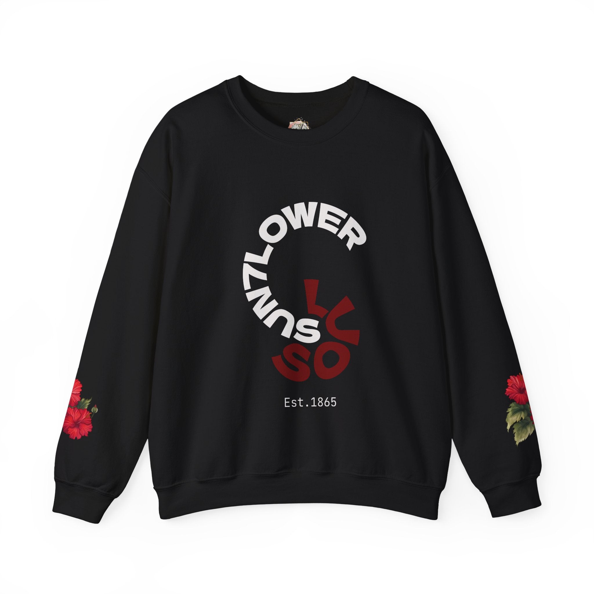 Minimalist 'Luso' Spiral Crewneck Sweatshirt – Modern Casual Pullover